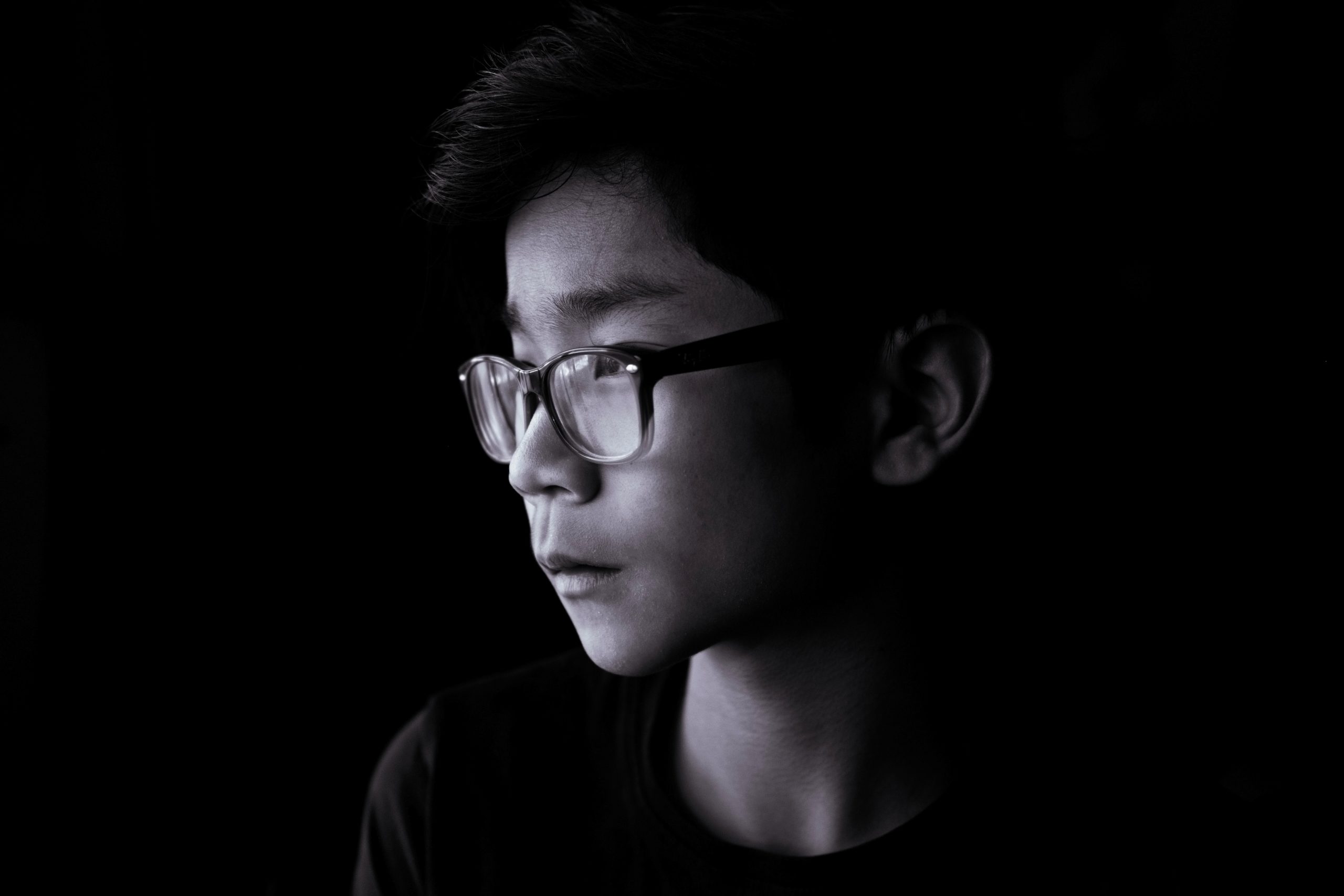 Profile picture of Avery Ng in BW taken by his brother Matthew Ng