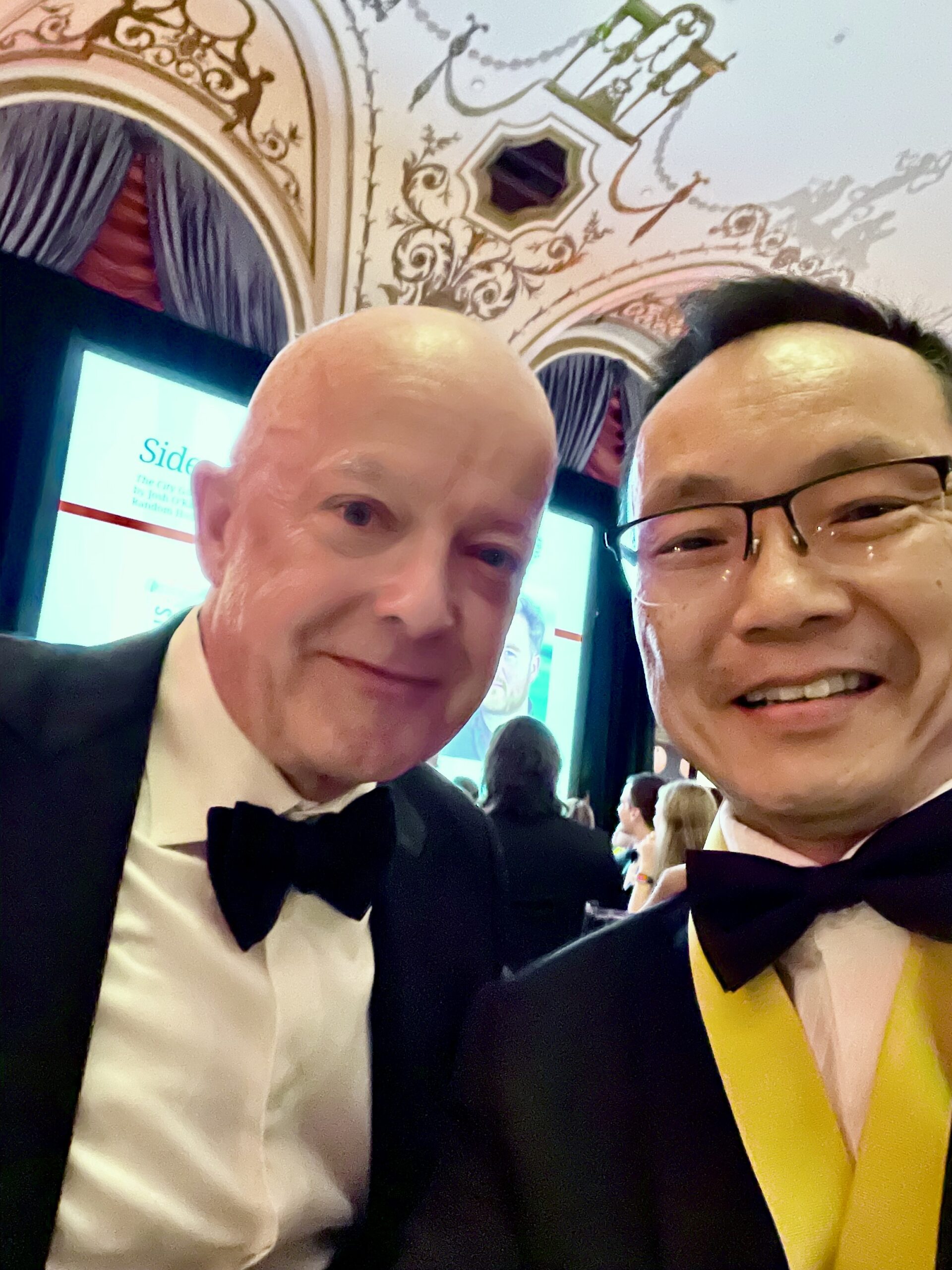 Wayne Ng and Kevin Hanson at the Writers Trust, Politics and the Pen Gala 2023