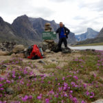 Wayne Ng hiking Auyuittuq National Park, Nunavut