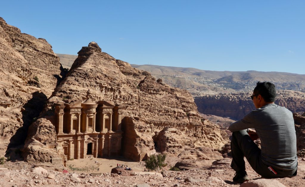 Wayne overlooking Petra