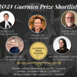 2021 Guernica Prize Shortlist. Pictures of authors listed, including Wayne Ng