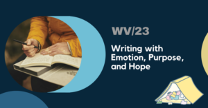 Thursday September 14, 2023 from 7:00 to 8:30pm in Vancouver Join Wayne for a Word Vancouver workshop at the Historic Joy Kogawa House, 1450 West 64th Avenue Writing with Emotion, Purpose, and Hope Art is like therapy. Emotional clarity drives both. This workshop for emerging and young adult writers offers introductory level, hands-on writing prompts taken from epistolary and young adult works that encourage participants to draw from their gut, using self-awareness and emotion in writing scenes and developing character.