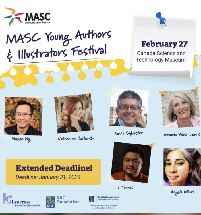 MASC Young Authors & Illustrators Festival. February 27, 2024 at the Canada Museum of Science and Technology