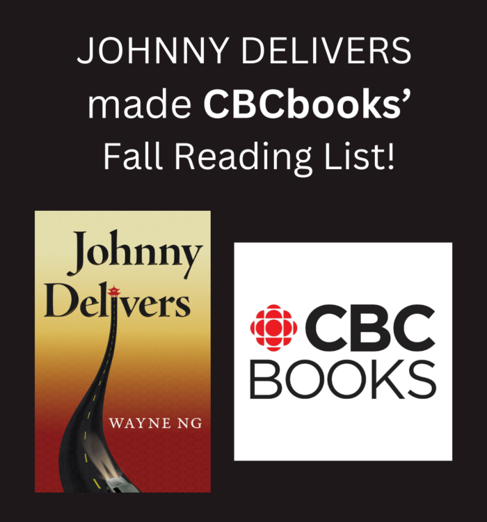 JOHNNY DELIVERS by Wayne Ng made CBC Books' Fall Reading List 2024!