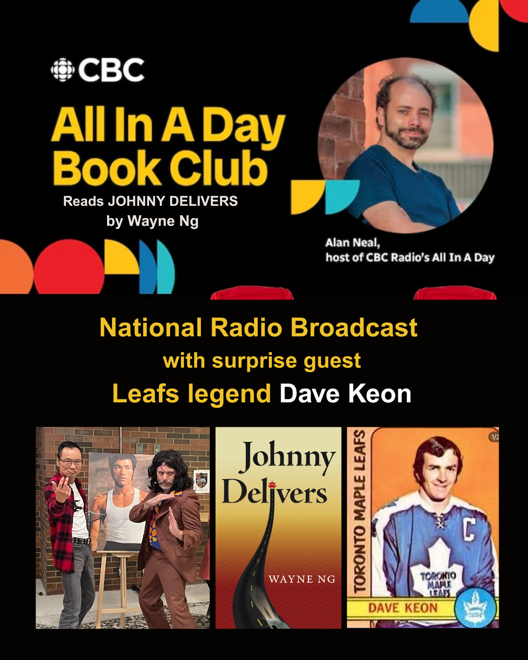 CBC All in a Day Book Club reads JOHNNY DELIVERS by Wayne Ng