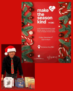 Friday December 5th from 3-6pm @stlaurentcentre for @cbcottawa's "Make the Season Kind" used book sale and live event 